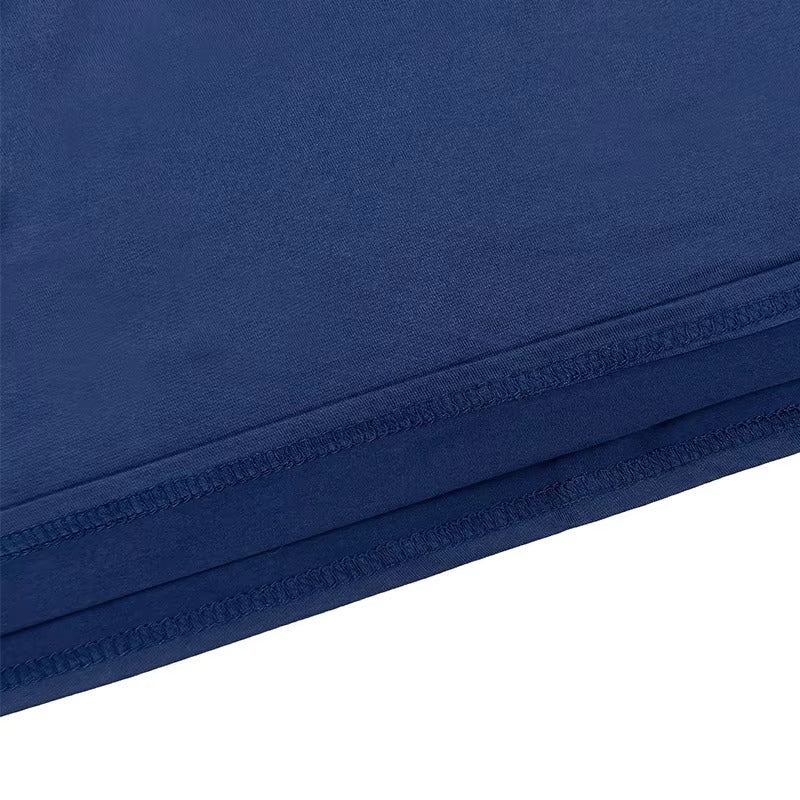 Wholesale High-Quality Women's Formal T-shirt – Blue, Minimalist, Casual Letter Pattern