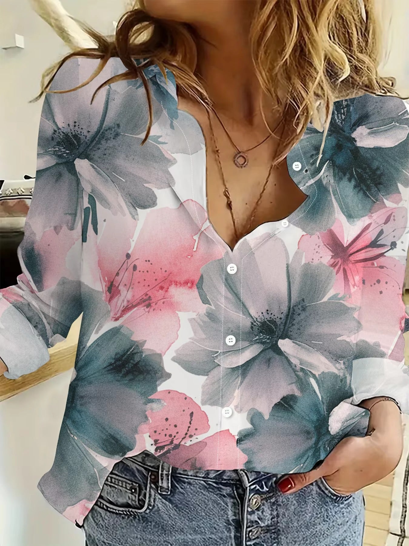 Stock Available Women's Blouses & Shirts – Comfortable Fabric, Digital Printing, Formal
