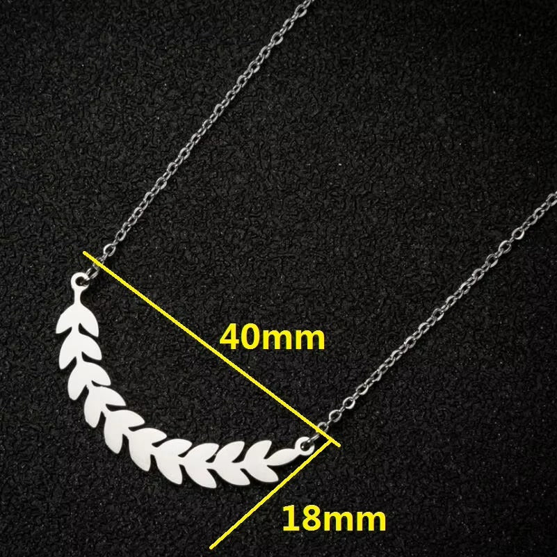 Fashion Ladies' Versatile Plant Pendant Necklace – Leaf & Diamond Cross Design, Jewelry