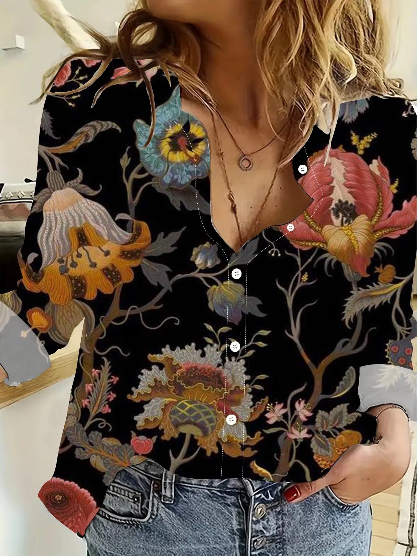 Stock Available Women's Blouses & Shirts – Comfortable Fabric, Digital Printing, Formal